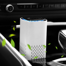 Mini portable air cleaner hepa filter usb rechareable car air purifier activated carbon for car with negative ion